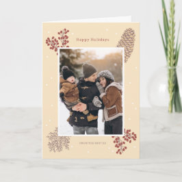Tarjeta festiva baya rama navidad invierno vintage karte