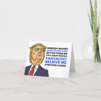 Tarjeta Funny Fathers Day Card - Donald Trump Card