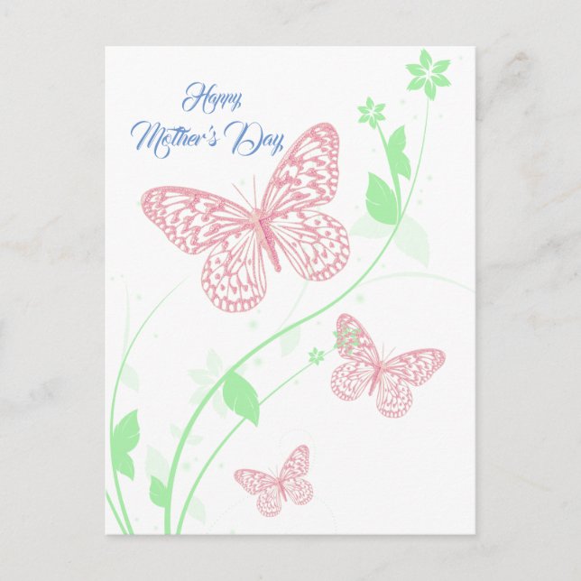 Tarjeta - Glücklicher Muttertag - Mariposas Postkarte (Vorderseite)
