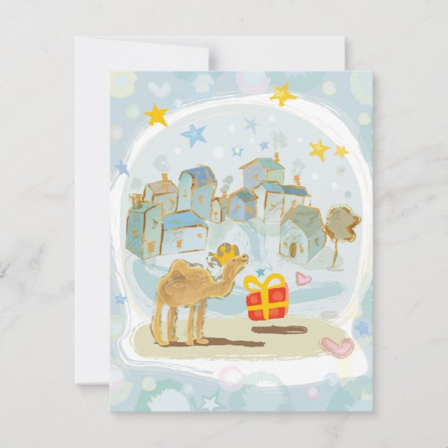 Tarjeta/invitación/saludo de Reyes Magos (Vorderseite)