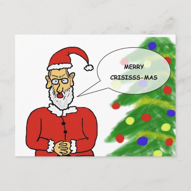 Tarjeta navideña divertida postkarte (Vorderseite)