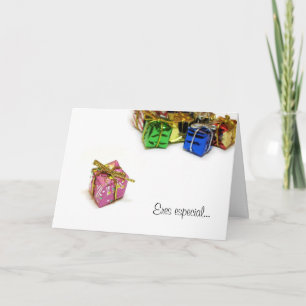 Tarjeta Navideña "Eres besonders " Feiertagskarte