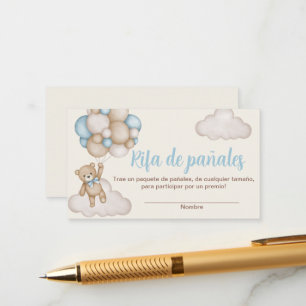 Tarjeta para Rifa de pañales Begleitkarte