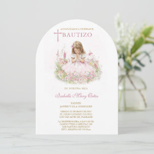 Tarjeta Personalizada Bautizo Niña Einladung