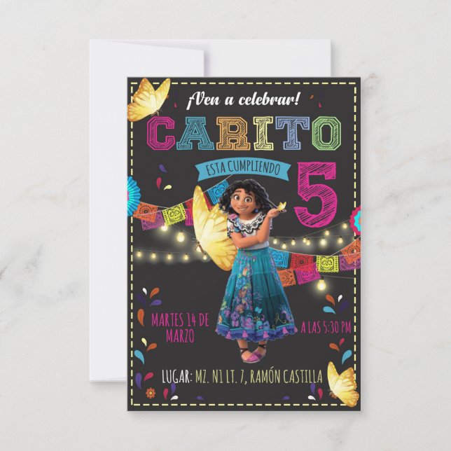 Tarjeta plana (Vorderseite)