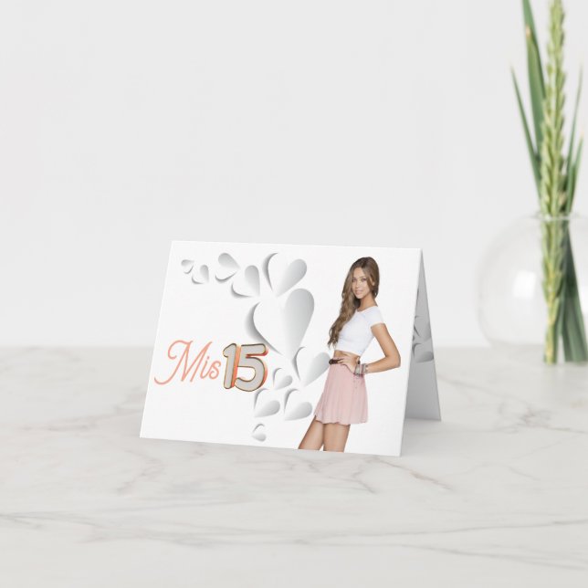 Tarjeta plegable mis 15 digital einladung (Vorderseite)