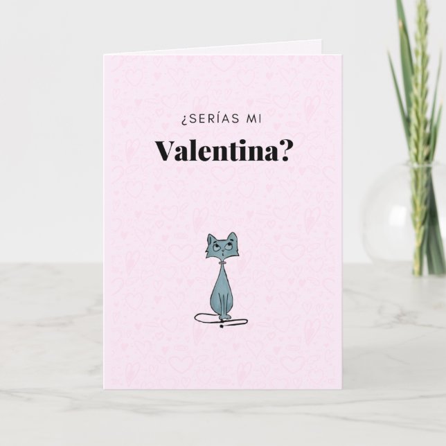 Tarjeta San Valentín Feiertagskarte (Vorderseite)