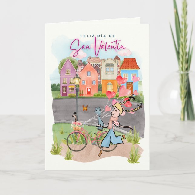 Tarjeta San Valentín Feiertagskarte (Vorderseite)