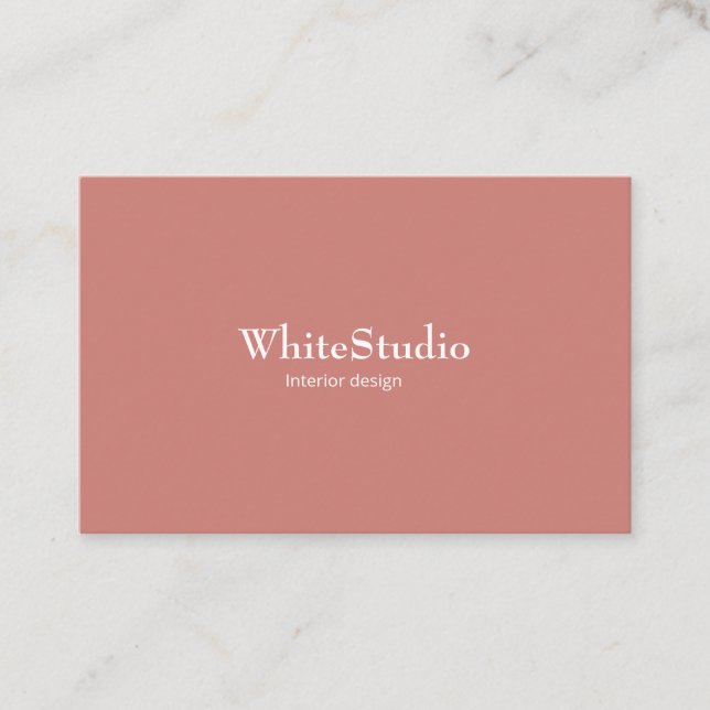 Tarjeta visita White Terra Cotta Business Card Visitenkarte (Vorderseite)