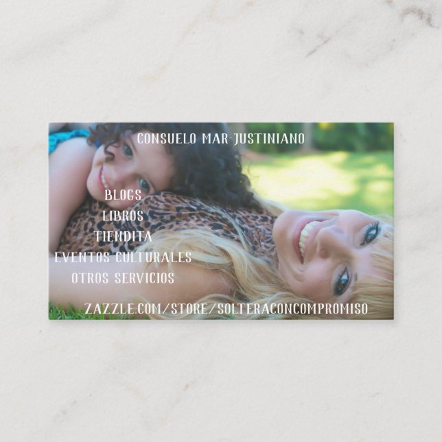 tarjetas visitenkarte (Vorderseite)