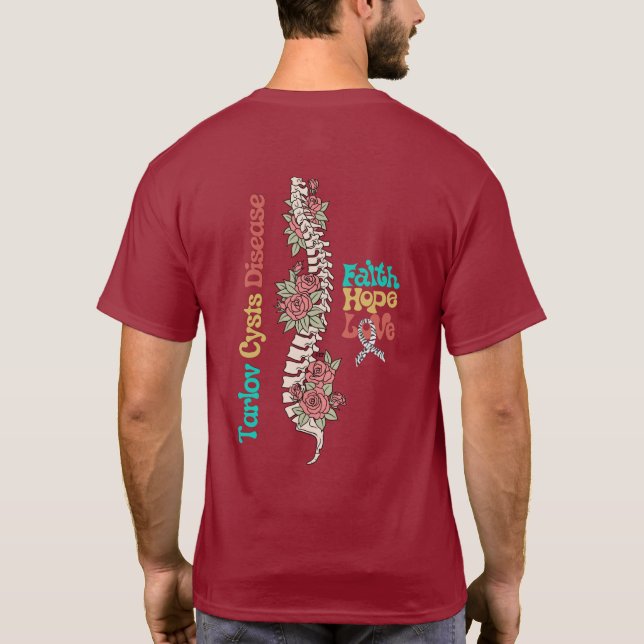 Tarlov Cyst Disease T - Shirt (Rückseite)