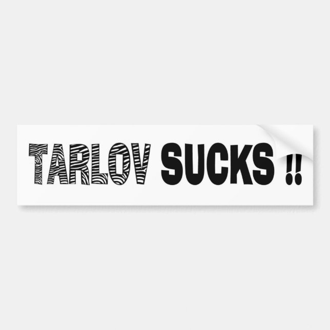 TARLOV-IST ZUM KOTZEN AUTOAUFKLEBER (Vorne)