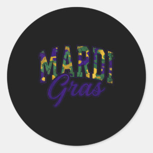 Tarn-Mardi-Gras-Jagdbock Runder Aufkleber