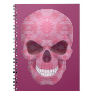 Tarn-Schädel-Notizbuch in Rosa Notizblock