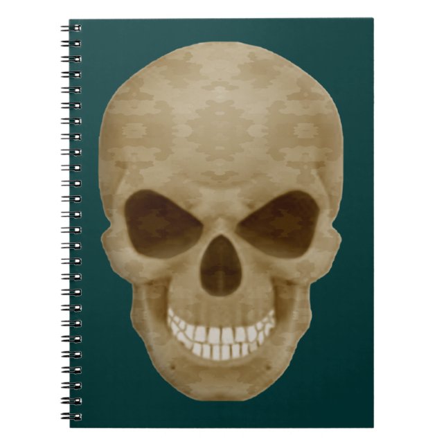 Tarn-Schädel-Notizbuch Notizblock (Vorderseite)