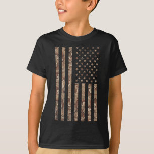Tarnamerikanische Flagge Militär 4. Juli Amerikani T-Shirt
