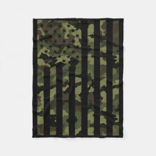 Tarnamerikanische Flagge USA-Tarnung Männer Jungen Fleecedecke