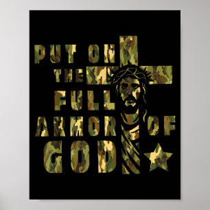 Tarnanzug Gottes-Christen Religiöse Tarnung  Poster