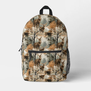 Tarnanzug-Rucksack für Jungen mit Hirschbock-Muste Bedruckter Rucksack