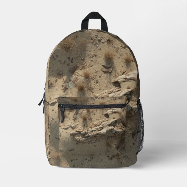 Tarnanzug Sandmuster Bedruckter Rucksack (Vorderseite)