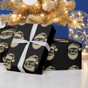 Tarnanzug Weihnachtsmann Sonnenbrille Xmas  Geschenkpapier