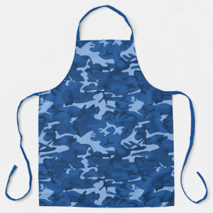 Tarnblaue Schürze