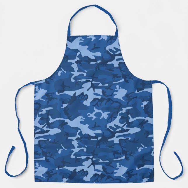 Tarnblaue Schürze (Vorderseite)
