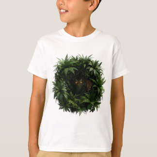 Tarnender Tiger getarnt im Tropischen T-Shirt