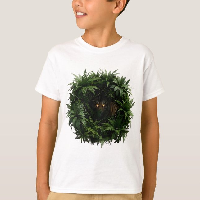 Tarnender Tiger getarnt im Tropischen  T-Shirt (Vorderseite)