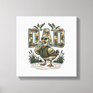 Tarnenten-Vater Vintage-Gravur T-Shirt Design_1 Leinwanddruck