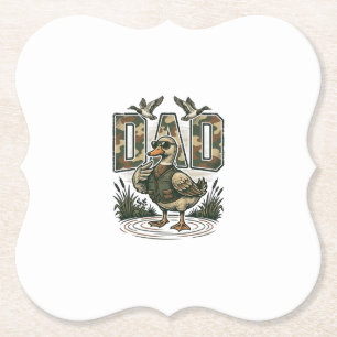 Tarnenten-Vater Vintage-Stickerei T-Shirt Design_1 Untersetzer