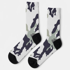Tarnfarbe Grauton Socken
