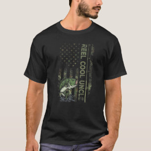 Tarnfarbenes Amerikanisches Flaggen Reel Cool Onke T-Shirt