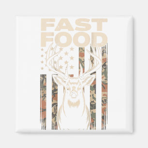 Tarnfarbenes Hirschjagen Fast Food Gag Jäger Gesch Magnet