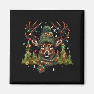 Tarnfarbenes Jagd-Rentier-Hirsch-Weihnachtsbeleuch Magnet