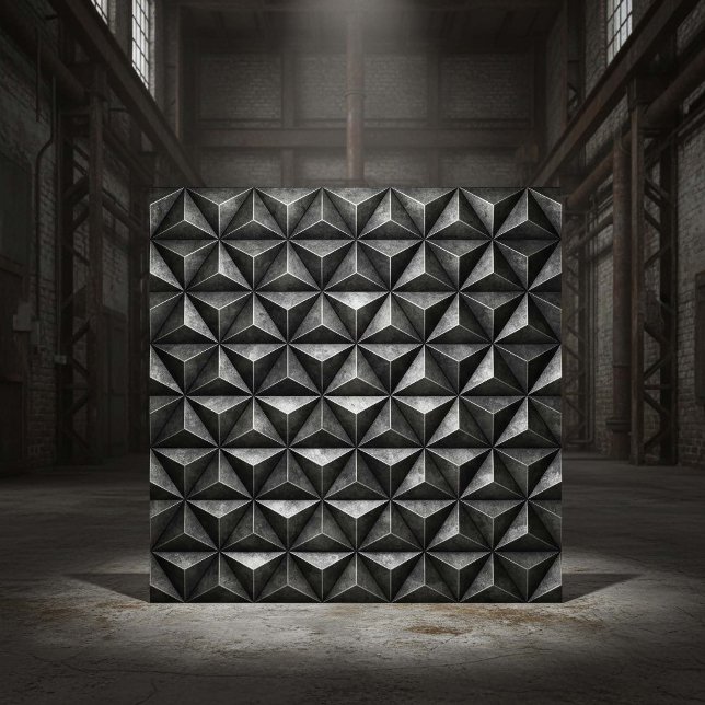 Tarnished Steel Industrial Geometric #18 ID1227 Fliese (Von Creator hochgeladen)