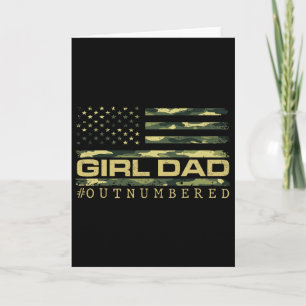 Tarnkleid Mädchen Vater Amerikanische USA-Flagge V Karte