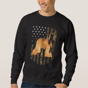 Tarnmuster Amerikanische Flagge Afghanischer Windh Sweatshirt