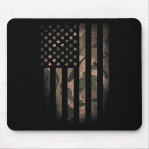 Tarnmuster-amerikanische-Flagge-USA-Militär-Tarnun Mousepad