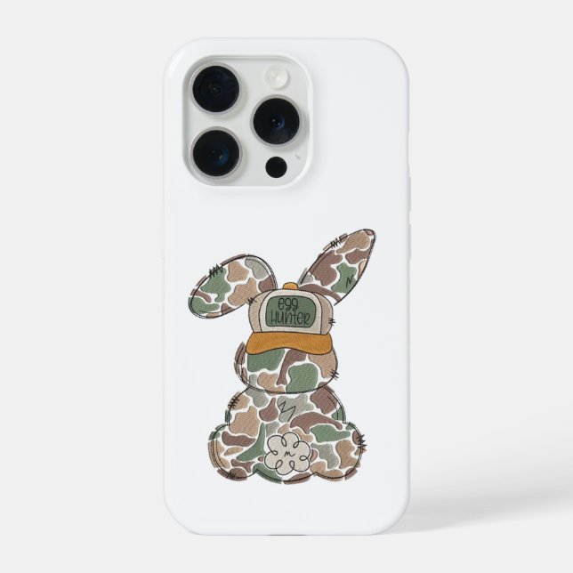 Tarnmuster-Hasen-Design  | Ostereier-Jäger-CASE iPhone Hülle (Rückseite)