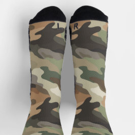 Tarnmuster-Hochleistungs-Athletic-Crew Socken