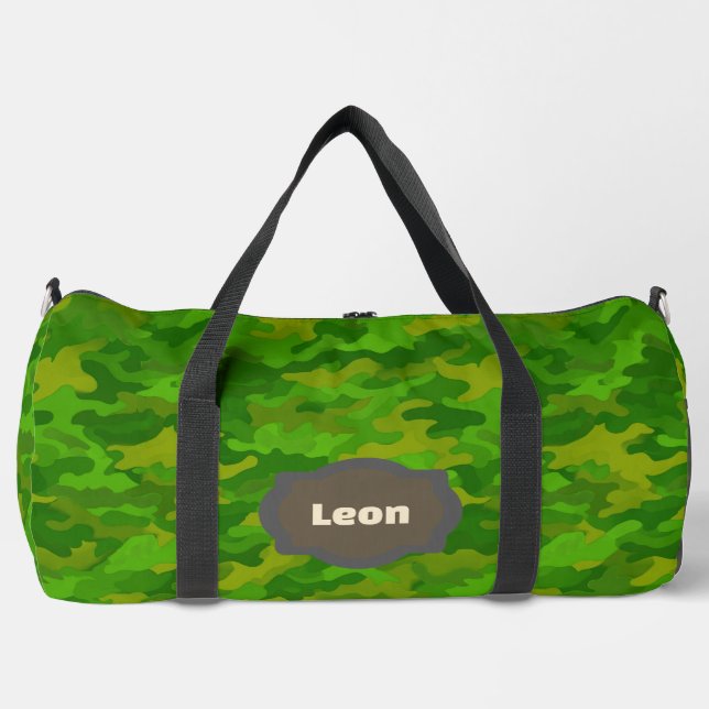 Tarnmuster Kiefernwald Duffle Bag (Vorderseite)