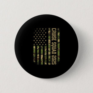 Tarnmuster Kreuzfahrt Team 2025 USA Amerikanische Button