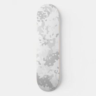 Tarnmuster Skateboard Weiß Grau
