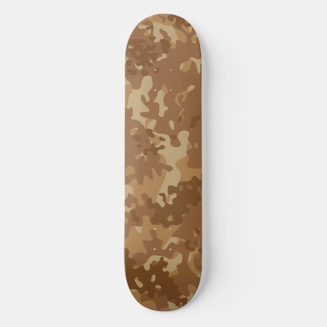 Tarnmuster-Skateboard Wüstenbraun Beige  Skateboard (Vorderseite)