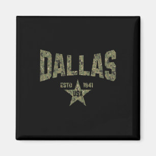 Tarnmuster-Souvenir USA Stern Dallas Texas  Magnet