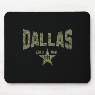 Tarnmuster-Souvenir USA Stern Dallas Texas Mousepad