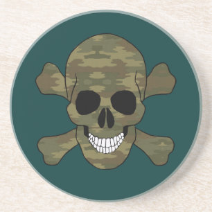 Tarnmuster Totenkopf Untersetzer