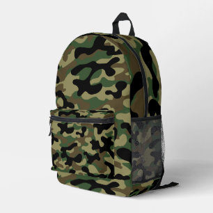 Tarnmuster Woodland Khaki Bedruckter Rucksack
