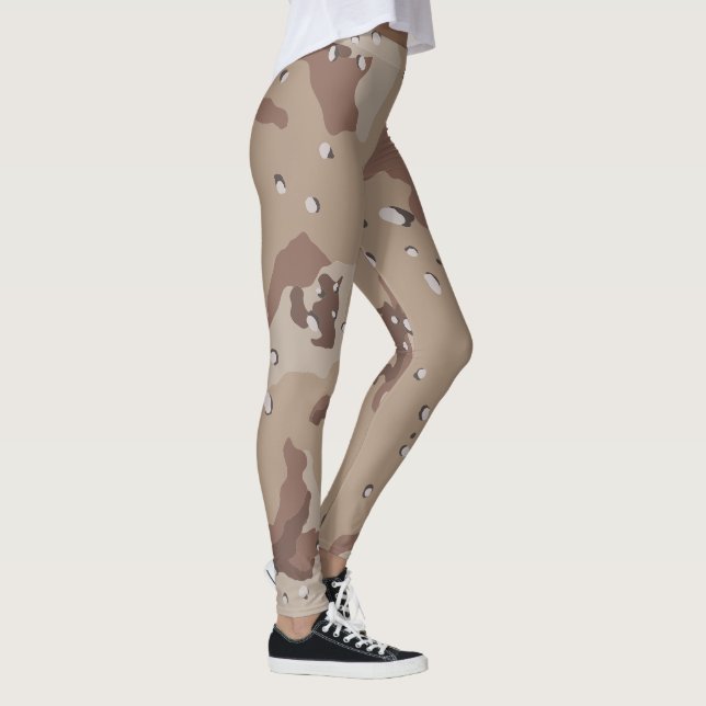 Tarnmuster Wüsten Tarnung Leggings (Rechts)